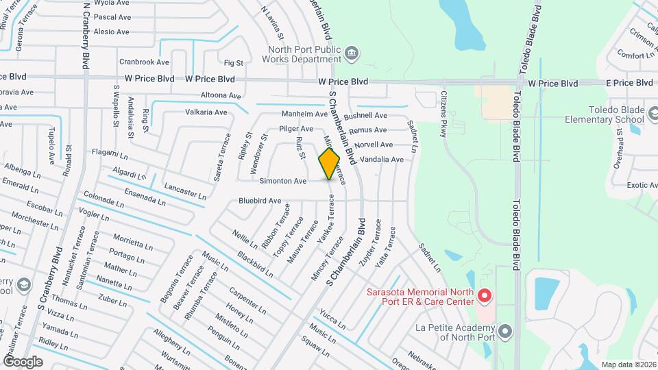 1883 Yankee Ter Mapa y Detalles de la Ubicación