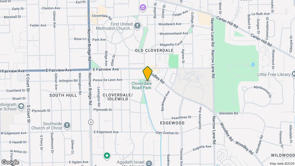 3117 Cloverdale Rd Map and Location Details