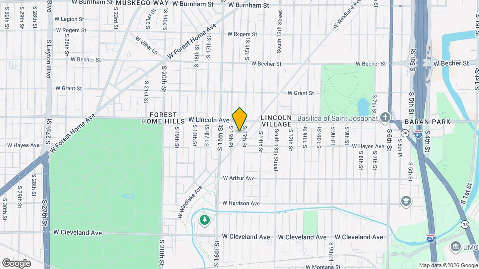 1506A W Windlake Ave Mapa y Detalles de la Ubicación