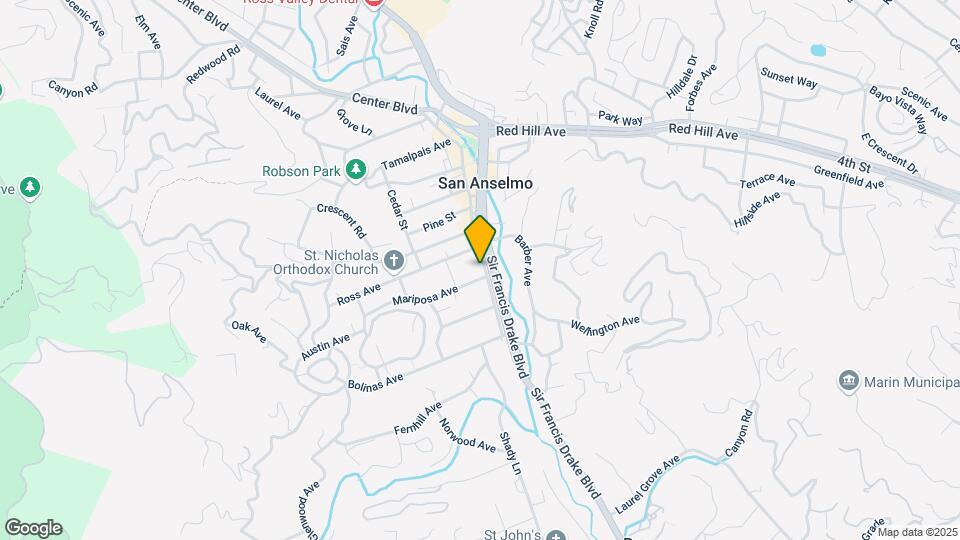 211 San Anselmo Ave Map and Location Details