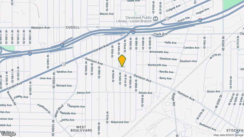 9302 Denison Ave Map and Location Details