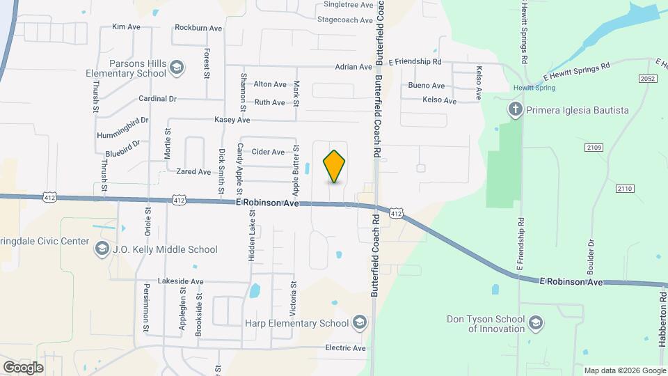 1923 Aspen St Map and Location Details