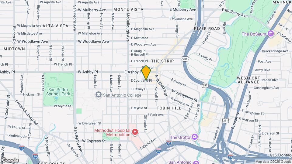 502 E Courtland Pl Map and Location Details