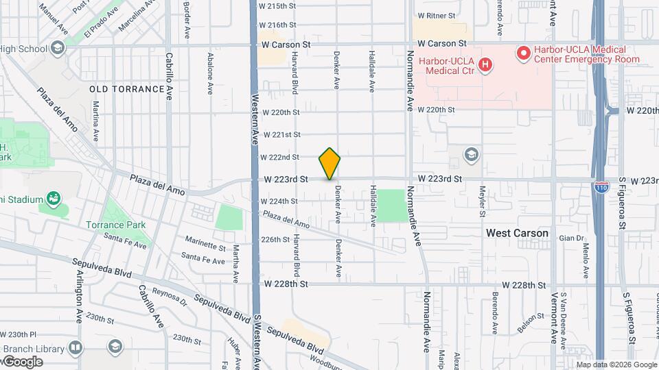 1512 W 223rd St Mapa y Detalles de la Ubicación