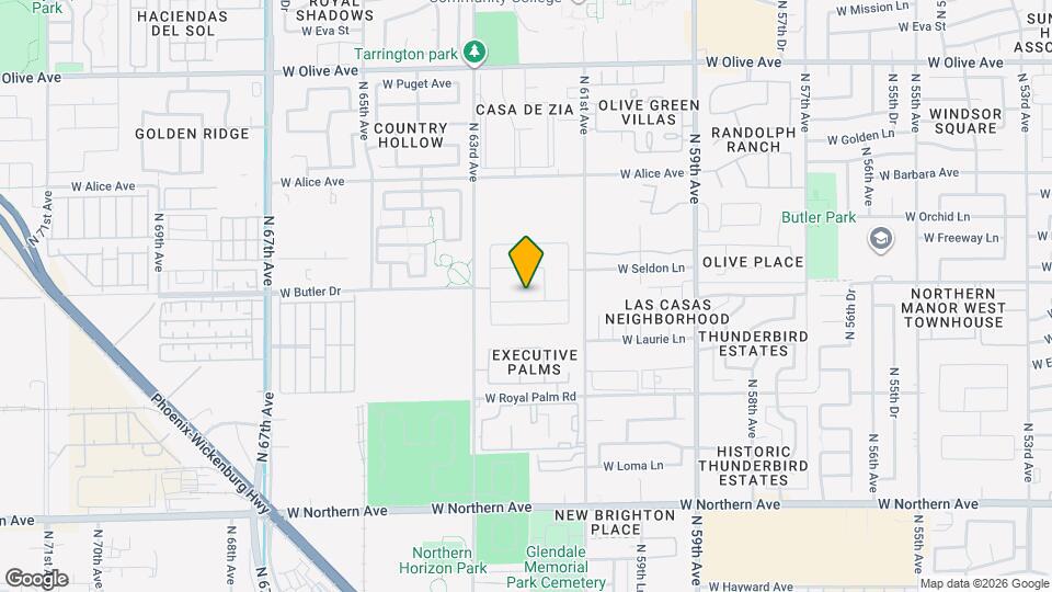 6204 W Evergreen Rd Map and Location Details