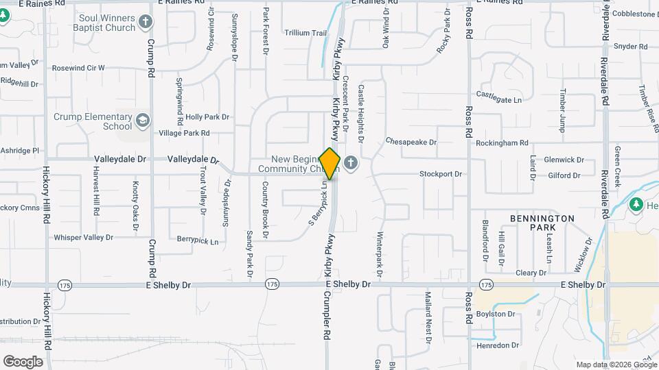 4508 S Berrypick Ln Map and Location Details