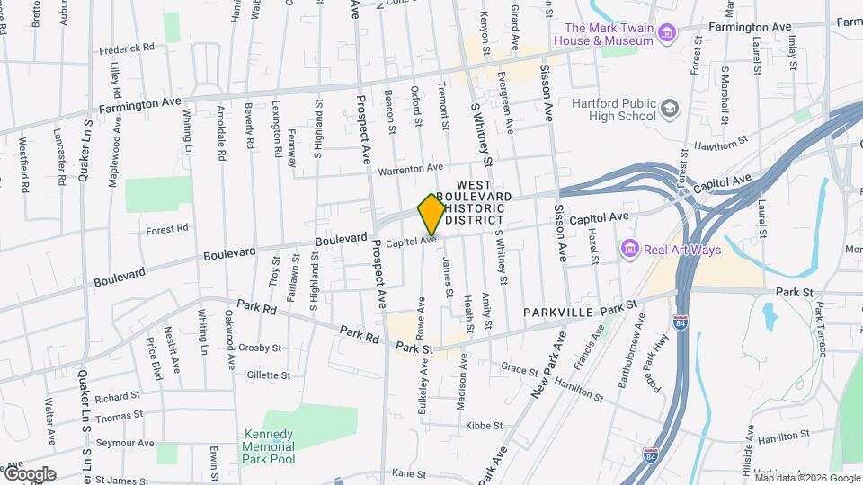 1069 Capitol Ave Map and Location Details