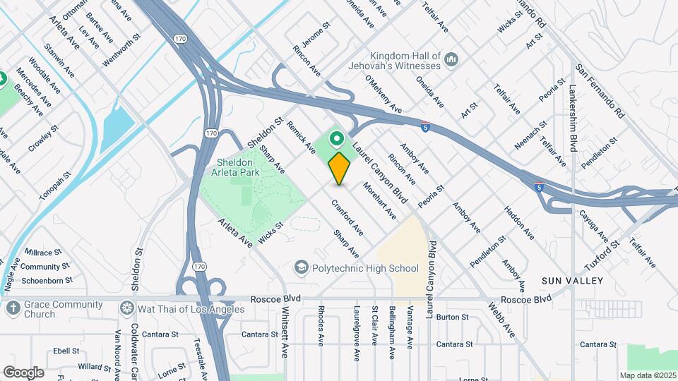 8655 Remick Ave Map and Location Details