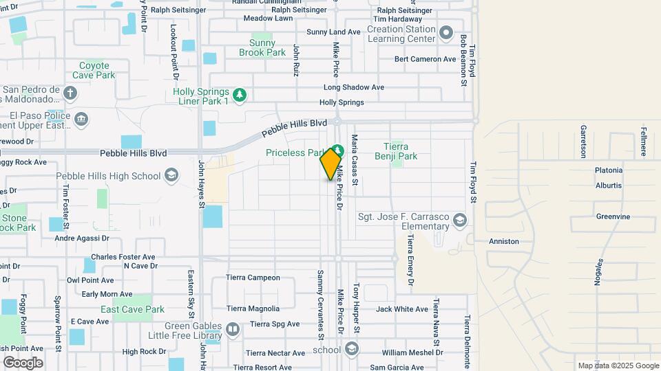 2809 Mike Price Dr Map and Location Details