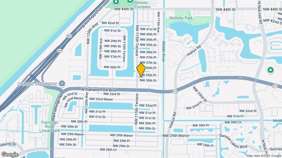 11461 NW 35th St Map and Location Details