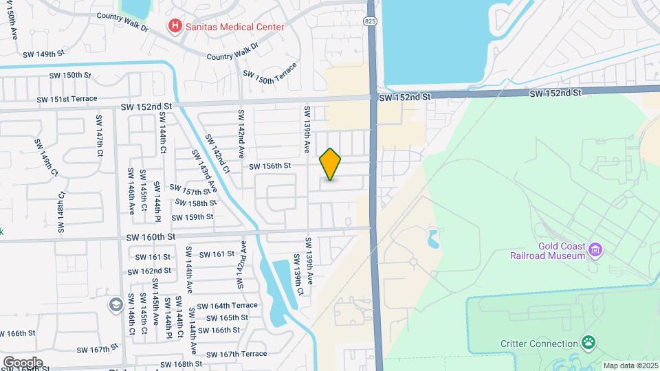 13847 SW 157th Terrace Map and Location Details