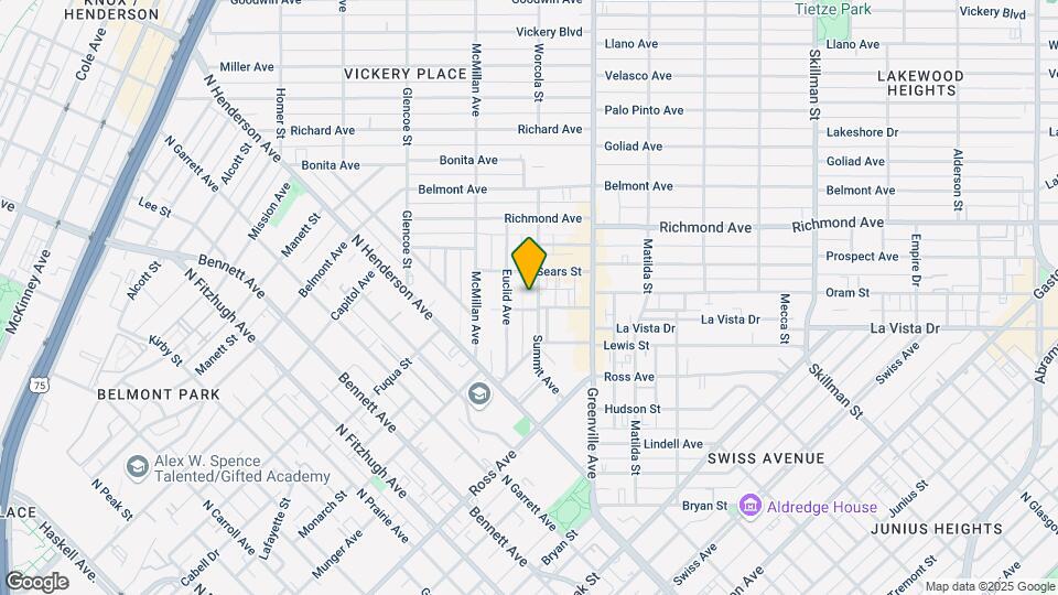 1911 Summit Ave Mapa y Detalles de la Ubicación