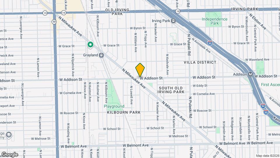 4267 W Addison St Map and Location Details