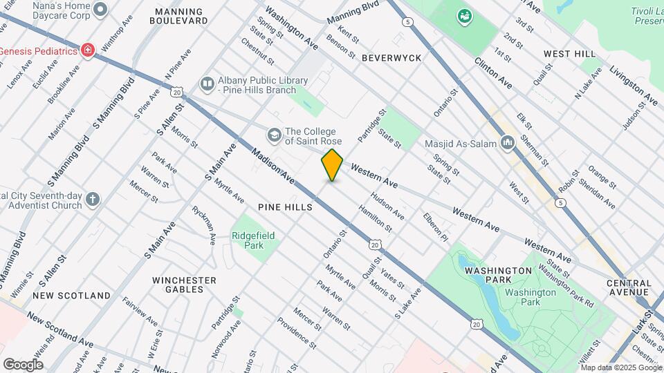 547 Hamilton St, Unit 1 Rear Mapa y Detalles de la Ubicación