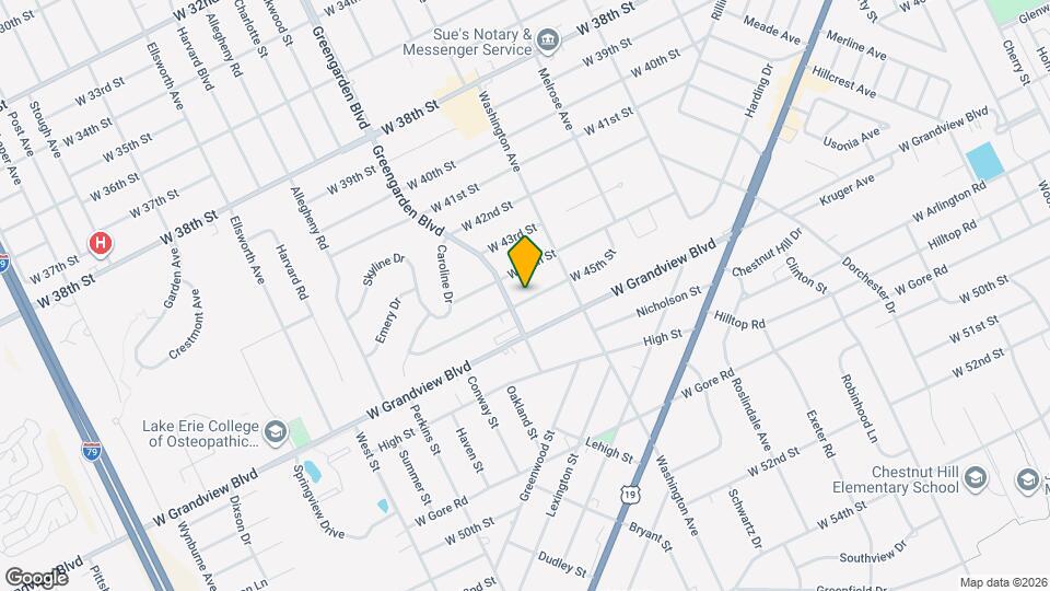 1546 W 45th St Map and Location Details