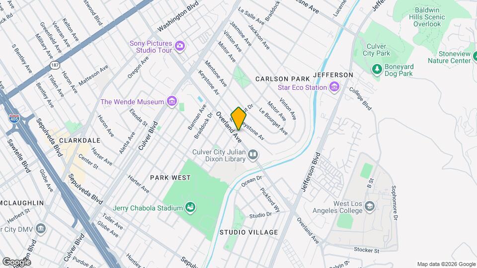 4456 Overland Ave, Unit 3 Map and Location Details