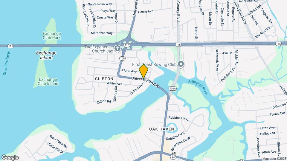 5851 Clifton Ave Map and Location Details