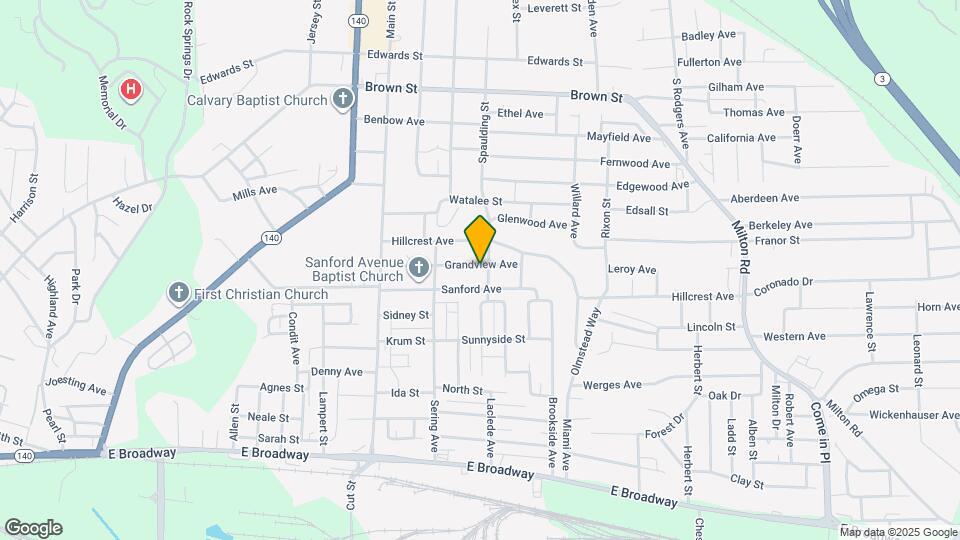 2755 Grandview Ave Map and Location Details