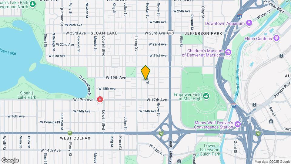1831 Hooker St Map and Location Details