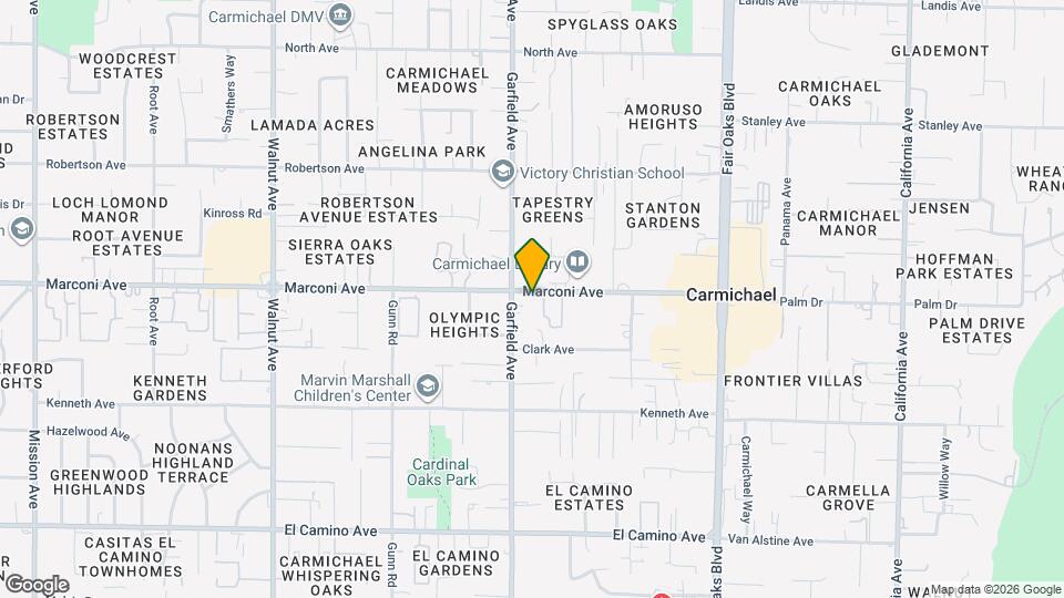 5516 Marconi Ave Map and Location Details