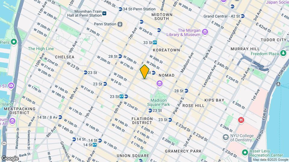 29 W 26th St Mapa y Detalles de la Ubicación