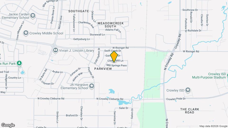 2604 Mill Springs Pass Map and Location Details