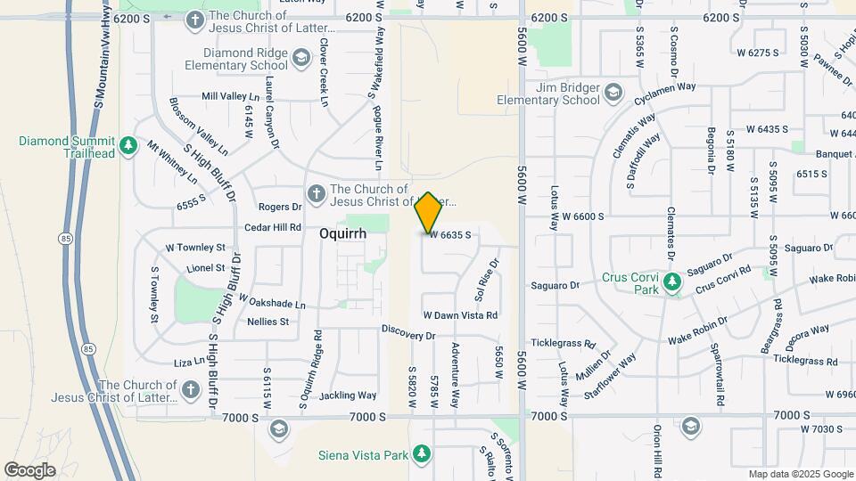 6635 W 6635 S Map and Location Details