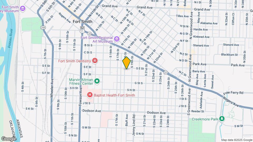 609 S 18th St Map and Location Details