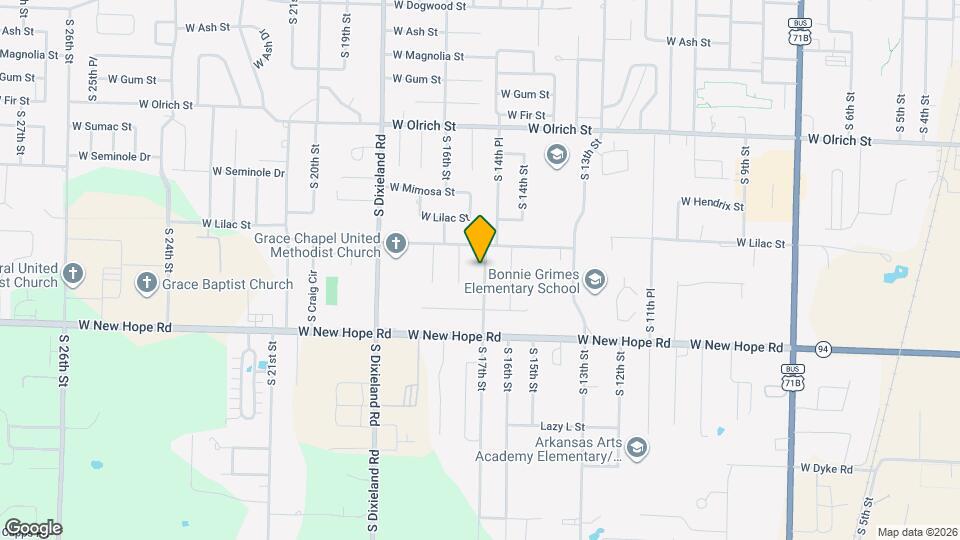 1802 S 14th Pl Map and Location Details