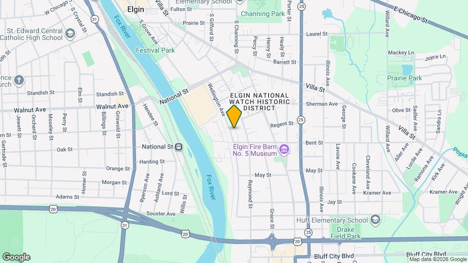 411 Wellington Ave Map and Location Details