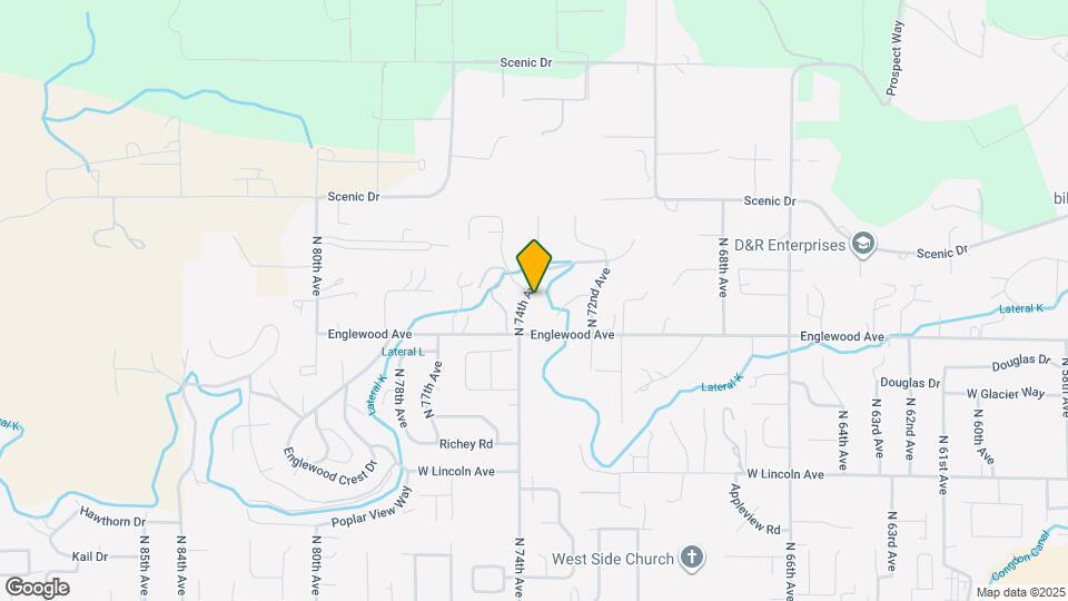 607 N 74th Ave Map and Location Details