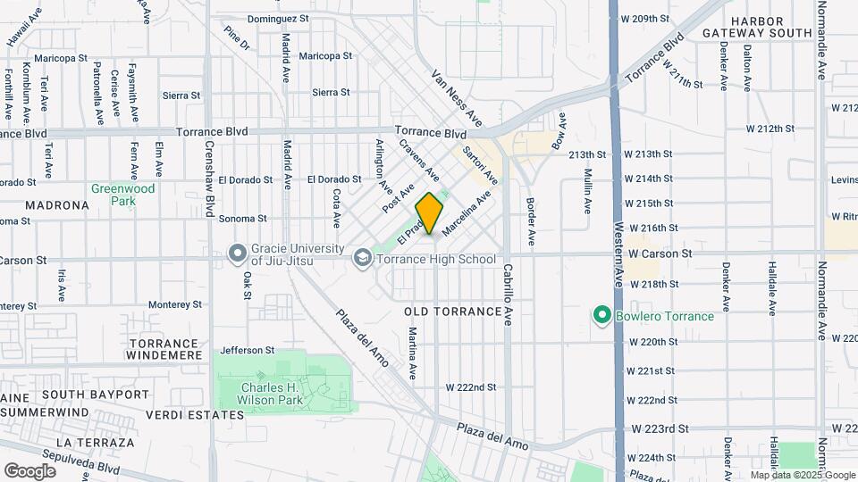 1623 Arlington Ave Map and Location Details