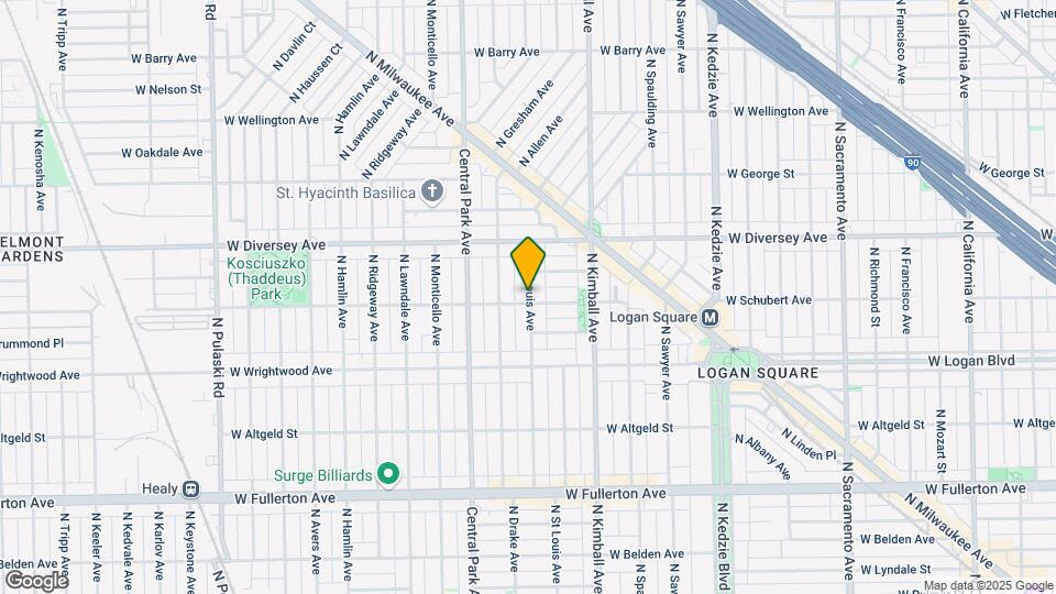 2701 N St Louis Ave Map and Location Details