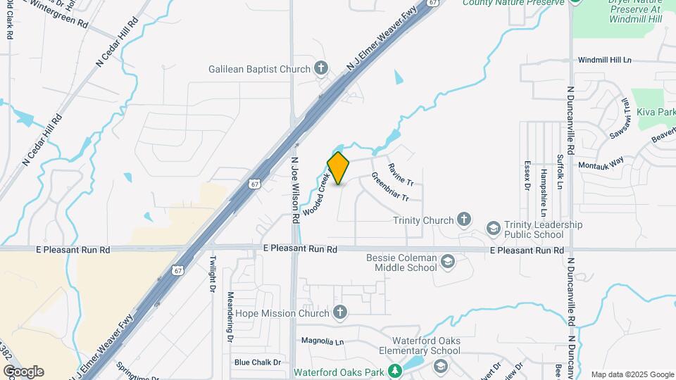 1031 Hollow Creek Dr Map and Location Details