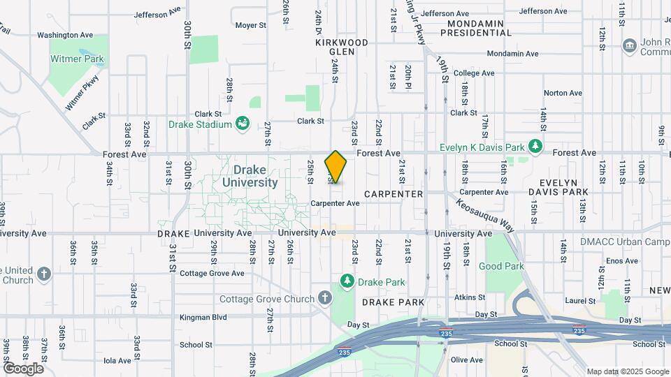 1325 24th St Map and Location Details