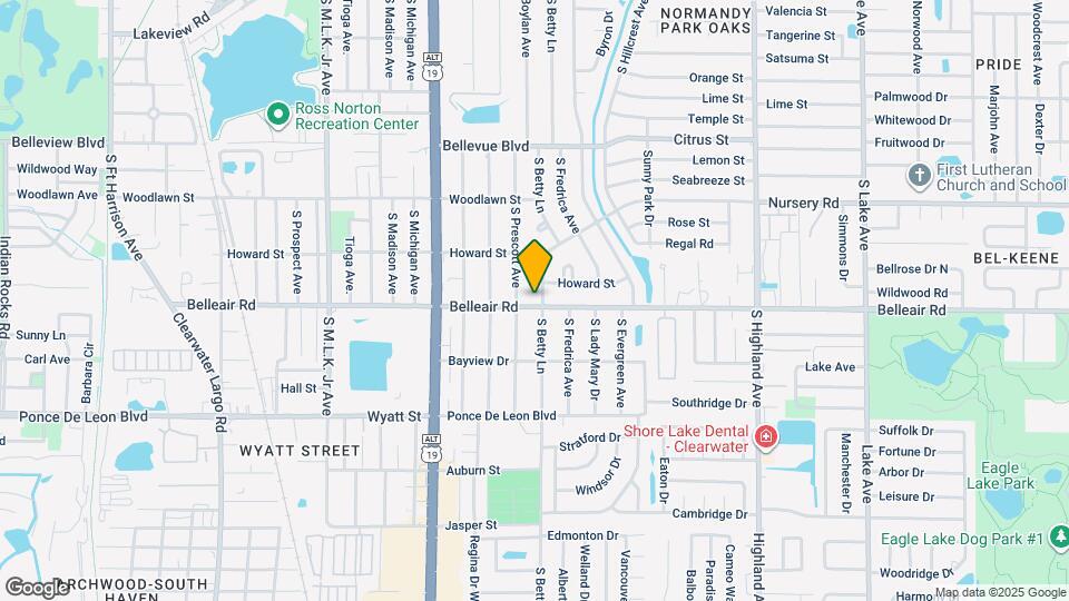 1278 Belleair Rd Mapa y Detalles de la Ubicación