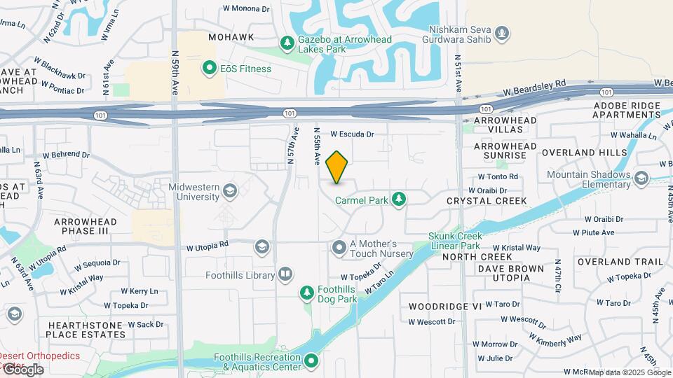 5437 W Wahalla Ln Map and Location Details