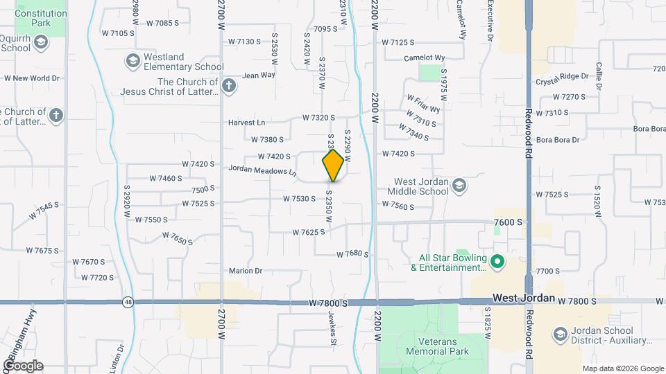 2337 W Jordan Mdws Ln Map and Location Details