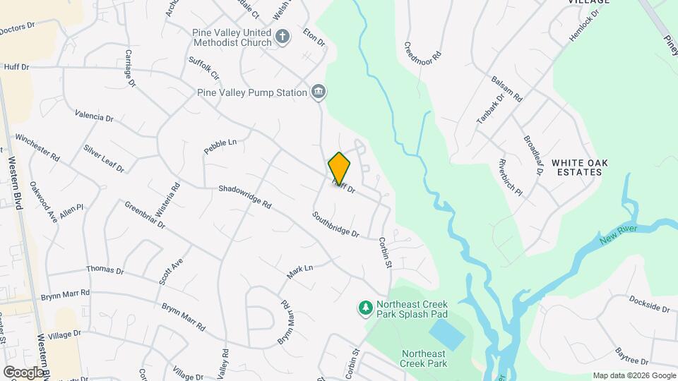 1204 Huff Dr Map and Location Details