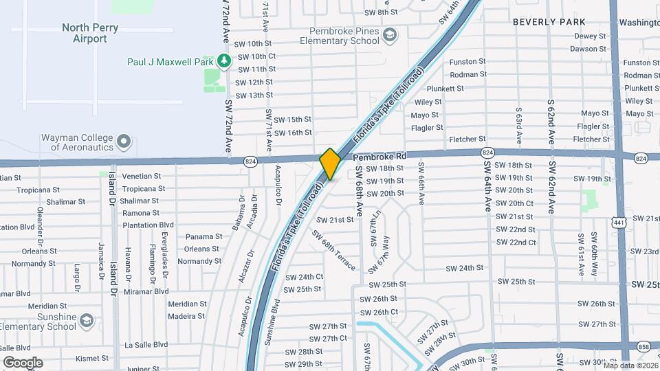 1950 SW 68th Way Map and Location Details