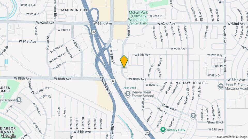 8875 Yates Dr Map and Location Details
