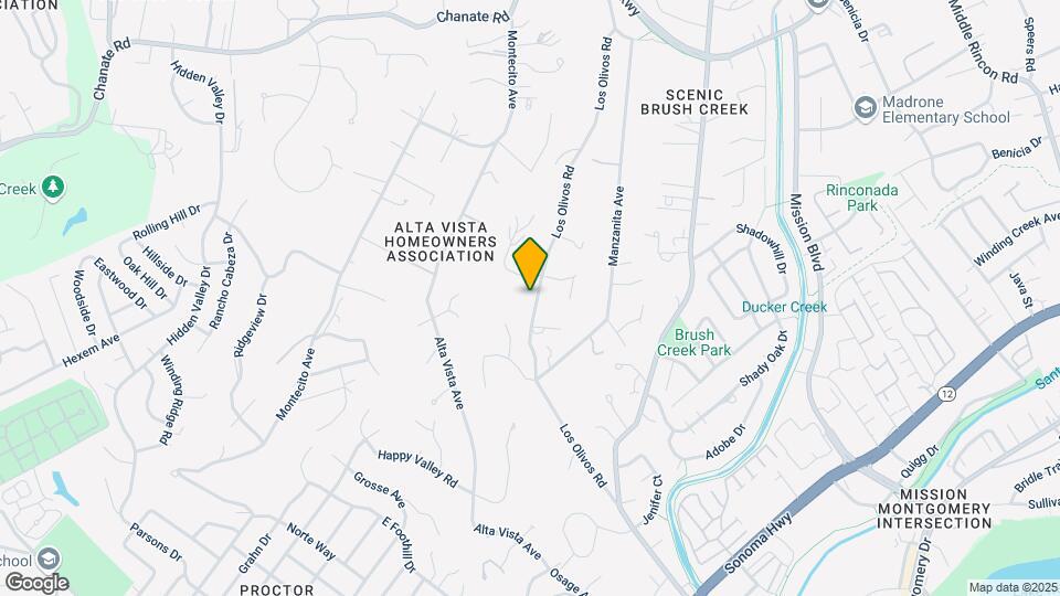 1301 Los Olivos Rd Map and Location Details