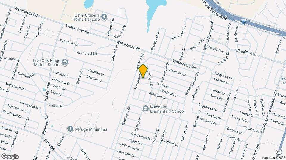 1307 Cesarina St Map and Location Details