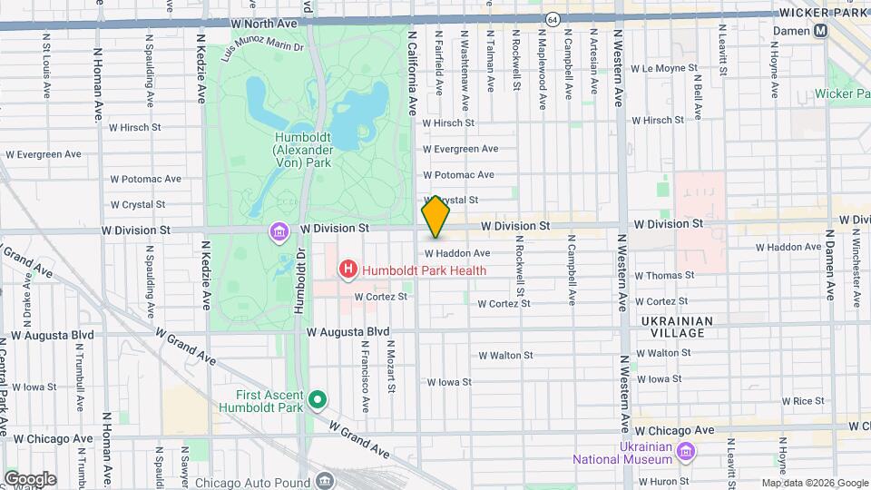 2734 W Haddon Ave, Unit 2 Map and Location Details