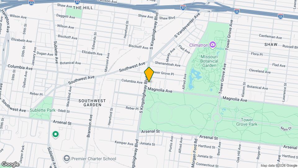 2622 S Kingshighway Blvd Map and Location Details