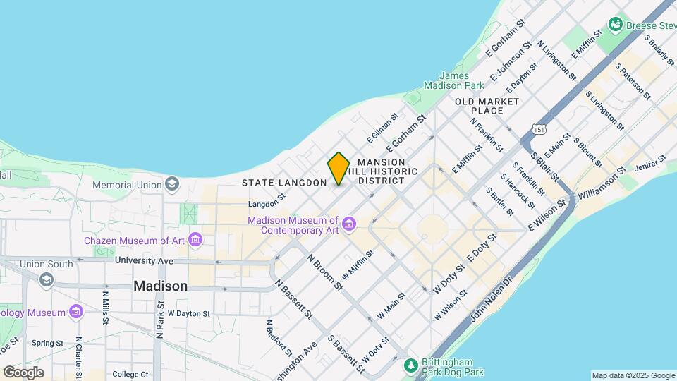 120 W Gorham St Map and Location Details