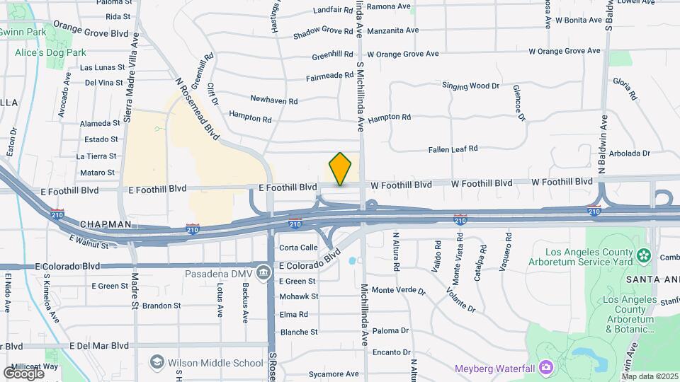 3836 E Foothill Blvd Map and Location Details