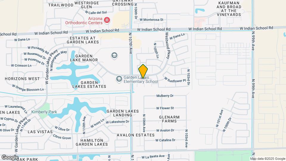 10653 W Poinsettia Dr Map and Location Details