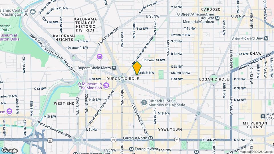 1761 P St NW Map and Location Details