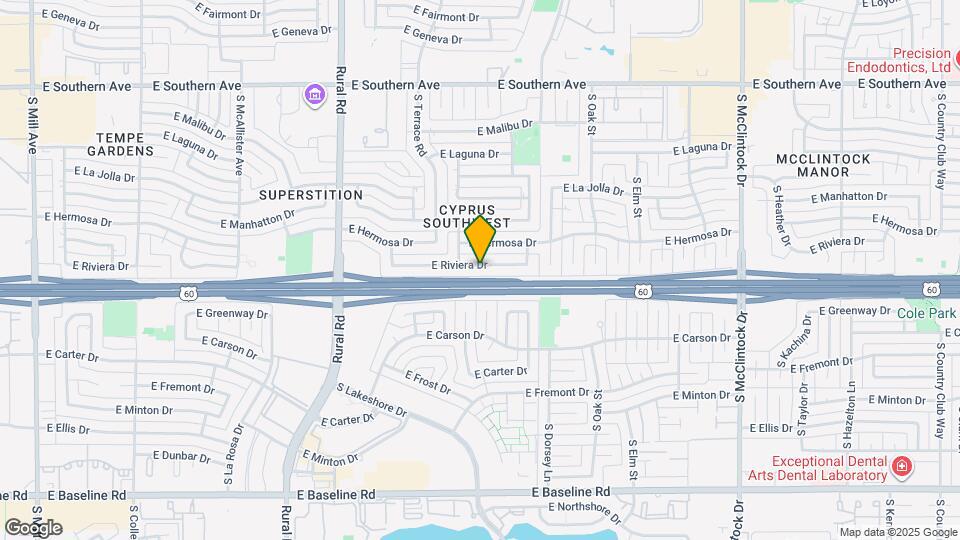 1219 E Riviera Dr Map and Location Details